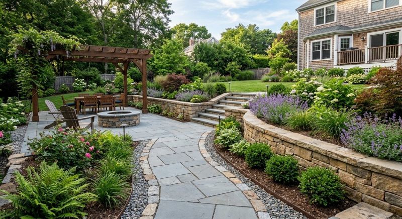 Limestone Patio Installation in Fairfield County, CT