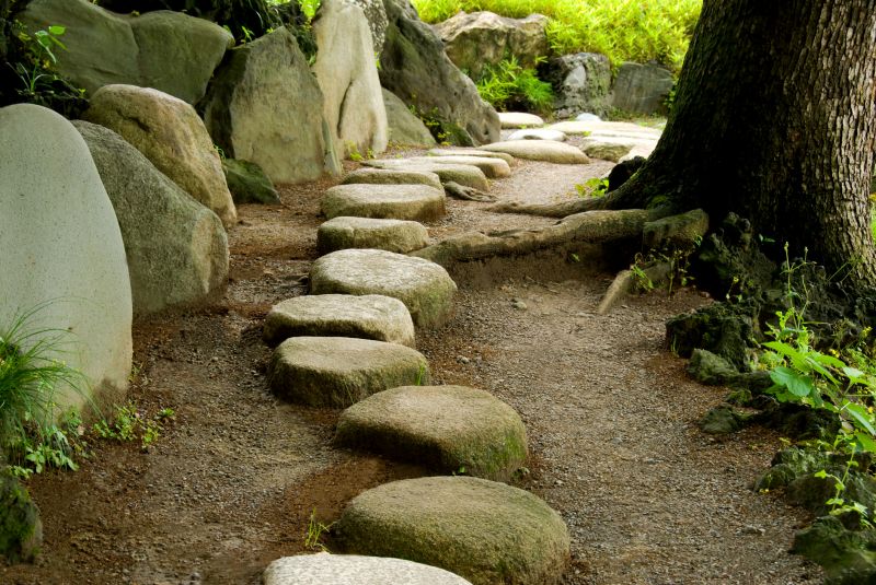 Stepping Stone Paths