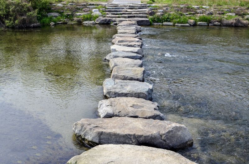 Stepping Stone Paths